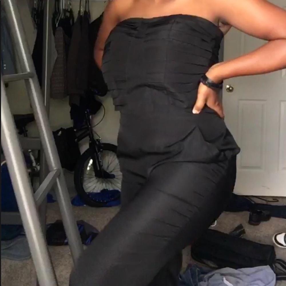 Black halter jumpsuit